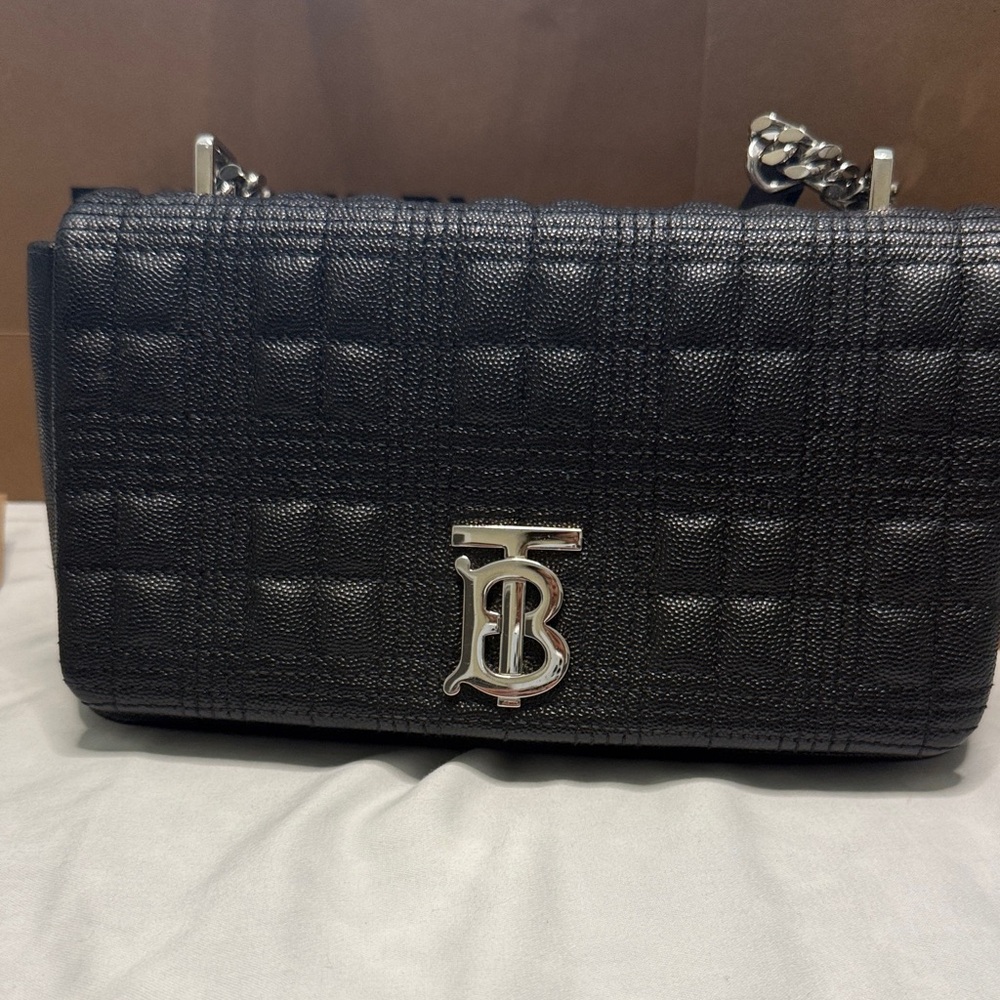 Burberry Black Quilted Leather Shoulder Bag